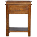 Solid Wood Criss-Cross End Table