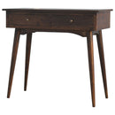 2 Drawer Walnut Hallway Console Table