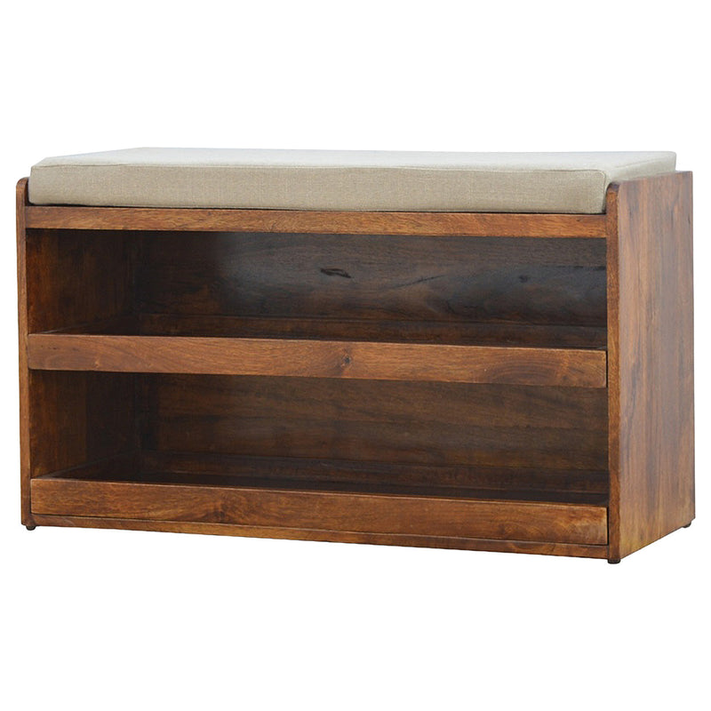 Mud Linen Shoe Bench Artisan