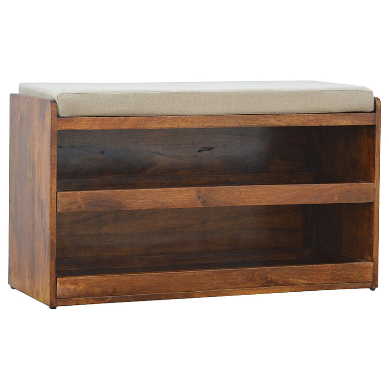 Mud Linen Shoe Bench Artisan