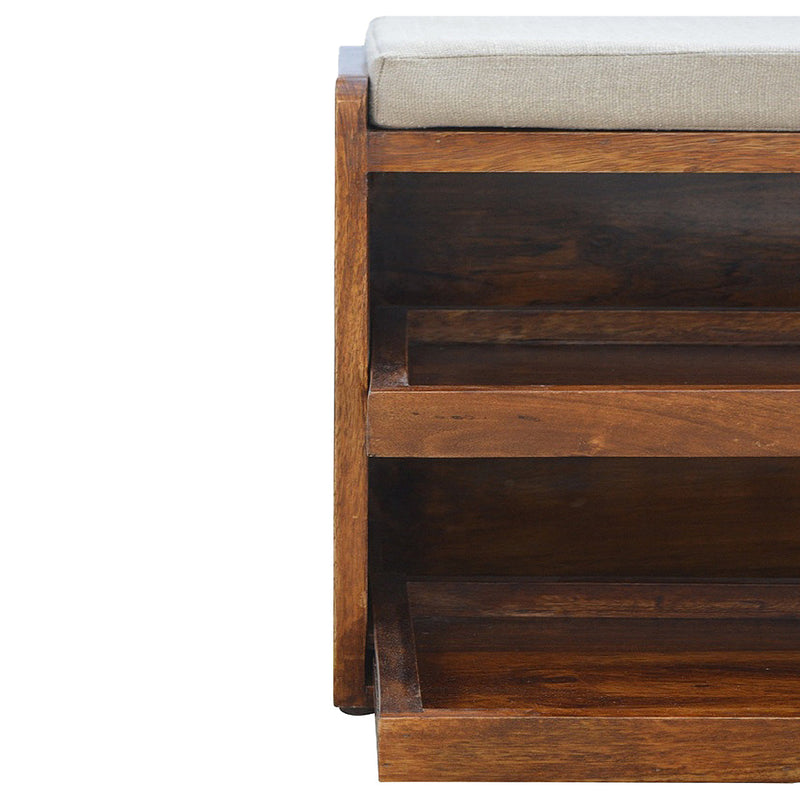 Mud Linen Shoe Bench Artisan