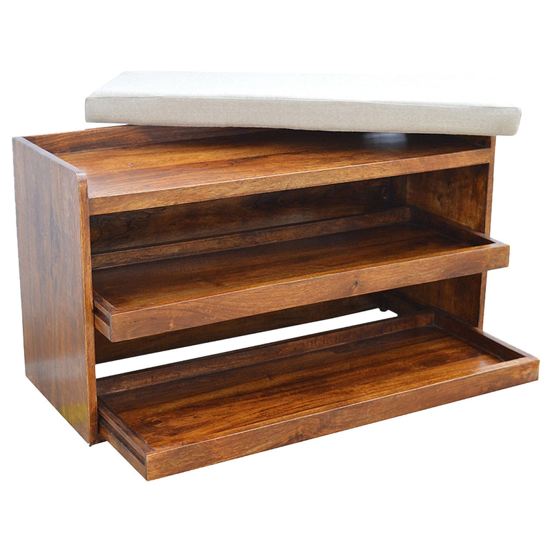 Mud Linen Shoe Bench Artisan