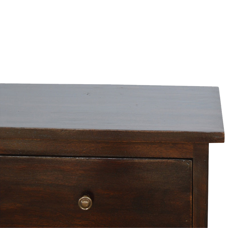 Walnut 2 Drawer Nordic Nightstand