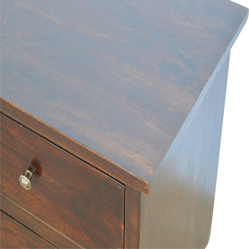 Walnut 2 Drawer Nordic Nightstand