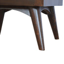 Walnut 2 Drawer Nordic Nightstand