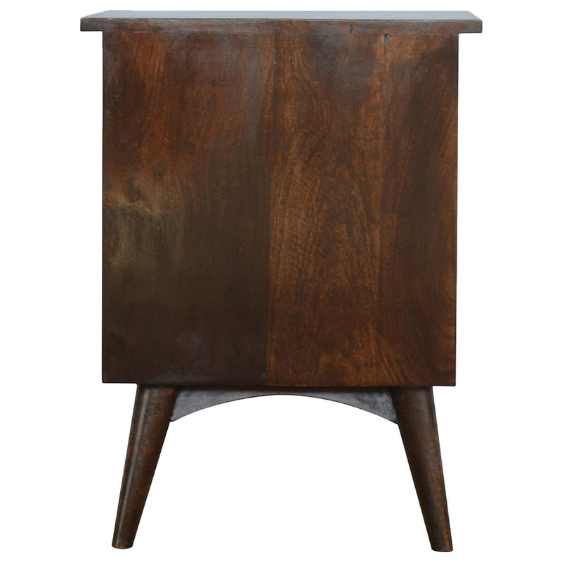 Walnut 2 Drawer Nordic Nightstand