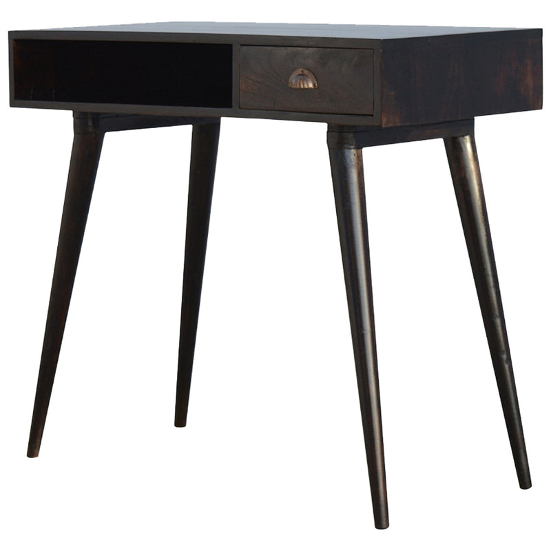 Walnut Open Shelf Writing Desk