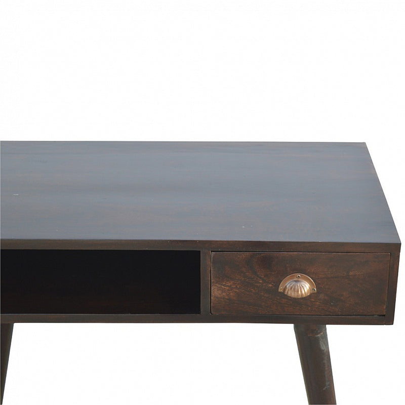 Walnut Open Shelf Writing Desk