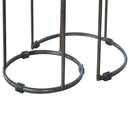 Round Stool Set of 2 with Iron Base Artisan