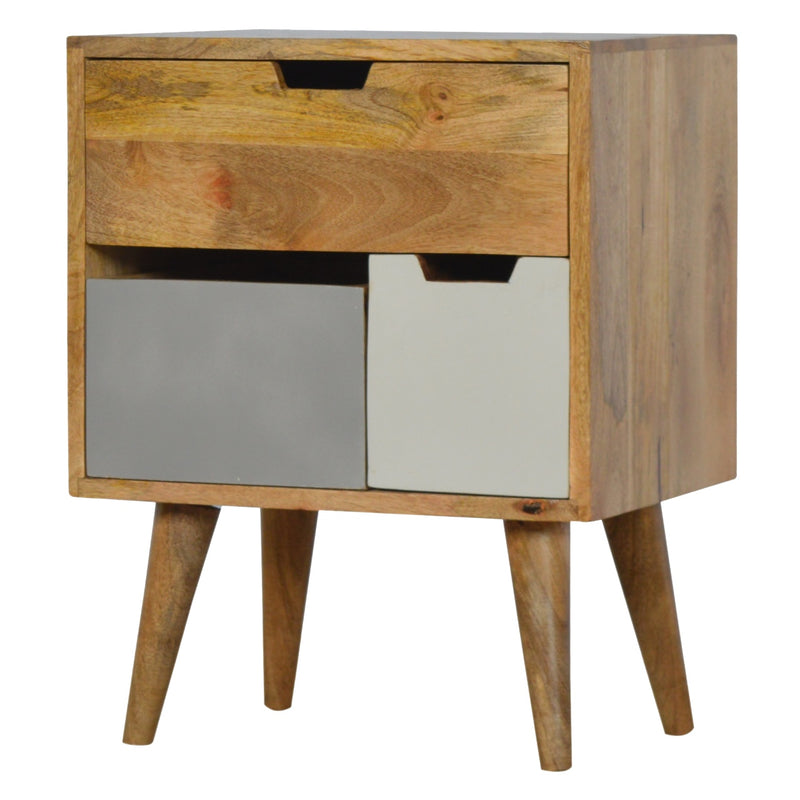 Removeable Grey and White Nightstand