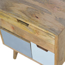 Removeable Grey and White Nightstand