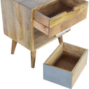 Removeable Grey and White Nightstand