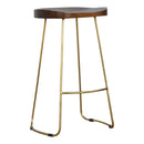 Gold Iron Bar Stool