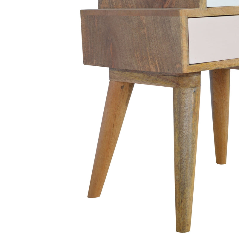 Blush Pink and White Multi Nightstand