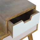 Blush Pink and White Multi Nightstand