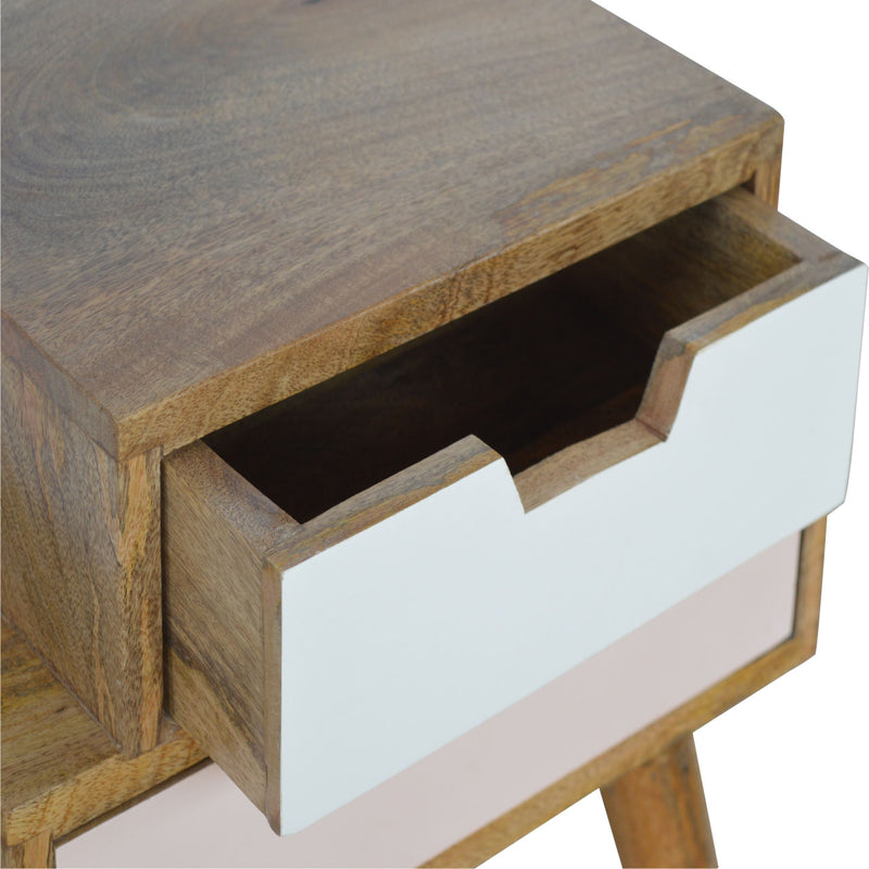 Blush Pink and White Multi Nightstand