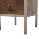 Gold Iron Frame Nightstand