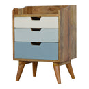 Blue and White Gradient Nightstand