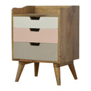 Pink Hand Painted Cut out Nightstand