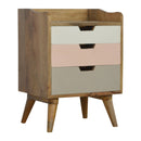 Pink Hand Painted Cut out Nightstand