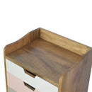 Pink Hand Painted Cut out Nightstand