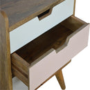 Pink Hand Painted Cut out Nightstand