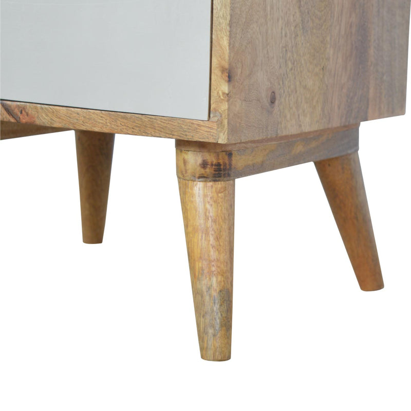 Pink Hand Painted Cut out Nightstand