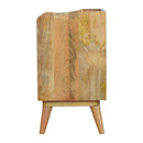 Pink Hand Painted Cut out Nightstand