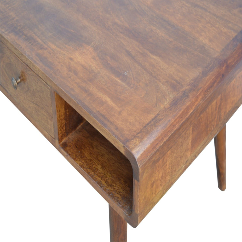 Curved Chestnut Coffee Table Artisan