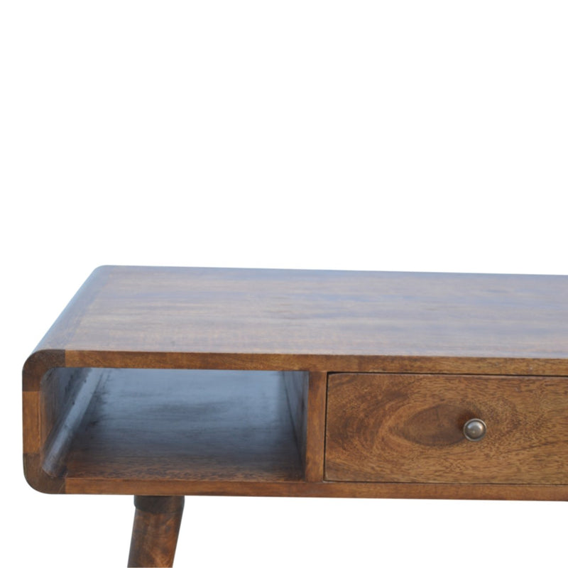 Curved Chestnut Coffee Table Artisan