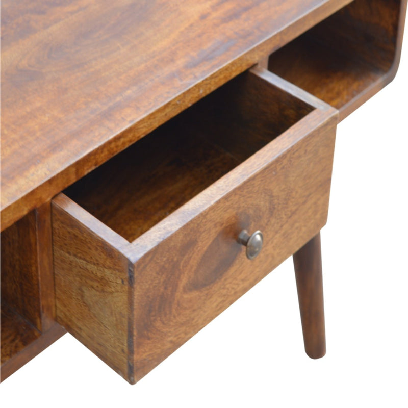 Curved Chestnut Coffee Table Artisan