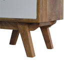 Two Tone Hand Painted Nightstand