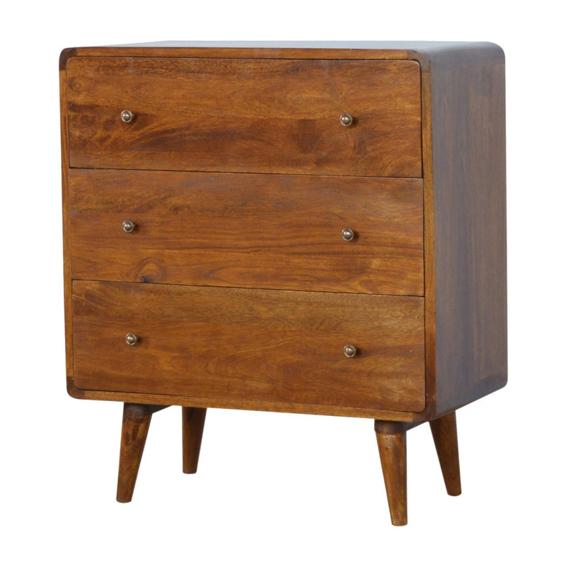 Curved Chestnut Chest Artisan