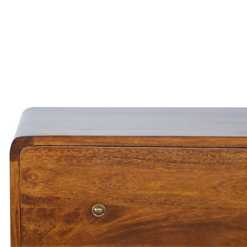 Curved Chestnut Chest Artisan
