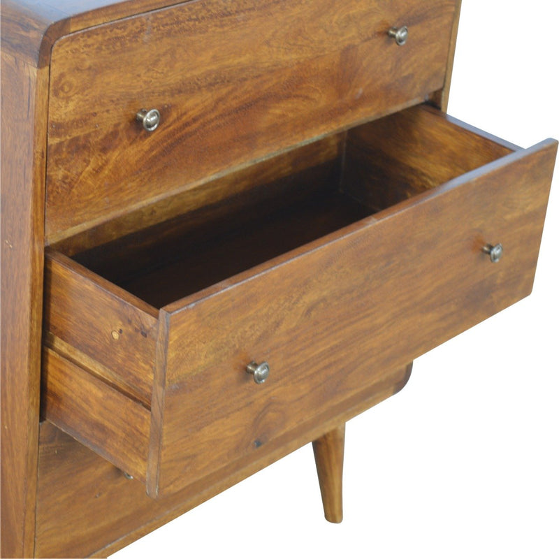 Curved Chestnut Chest Artisan