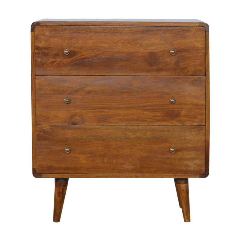 Curved Chestnut Chest Artisan