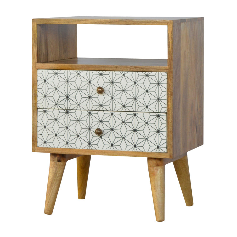 Prima Nightstand with Open Slot