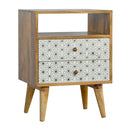 Prima Nightstand with Open Slot