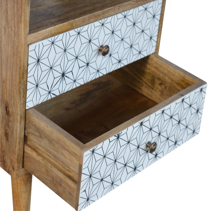 Prima Nightstand with Open Slot