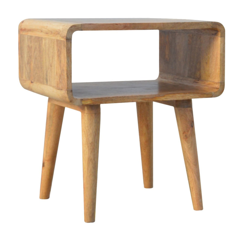 Curved Open nightstand Artisan