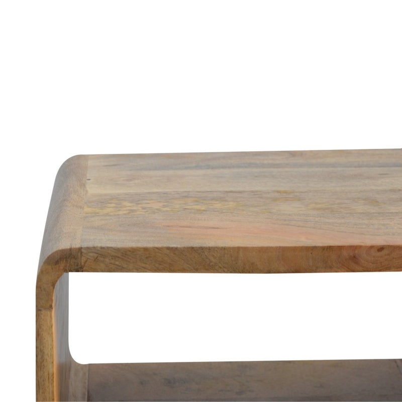 Curved Open nightstand Artisan