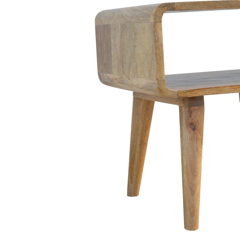Curved Open nightstand Artisan