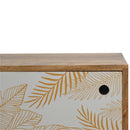 Leaf Screen-printed Nightstand
