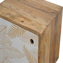 Leaf Screen-printed Nightstand