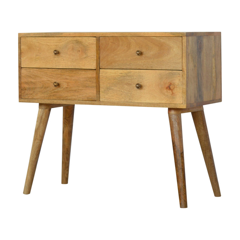 Nordic 4 Drawer Console Table