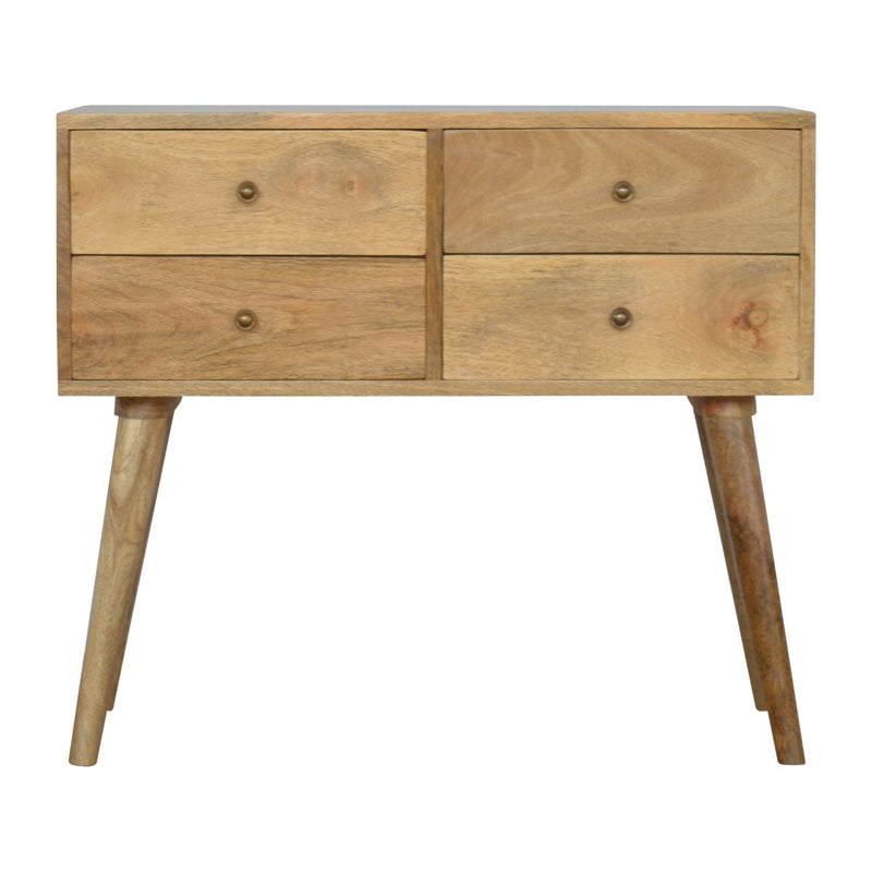 Nordic 4 Drawer Console Table
