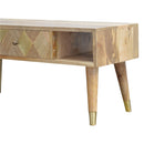 Oak-ish Gold Inlay Media Unit