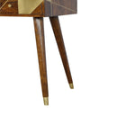 Gold Geo Chestnut Console Table