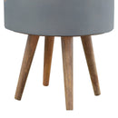 3 Drawer Grey Paint Nightstand