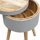 Grey Painted End Table